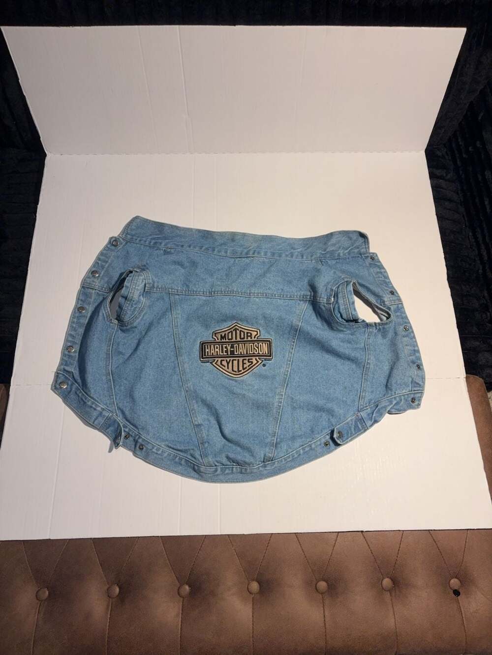 Harley-Davidson Denim Dog Vest Size Large
